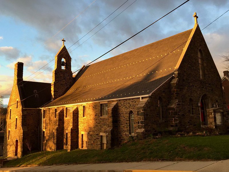 Sunrise Reflection Grace Episcopal Church in Brunswick MD